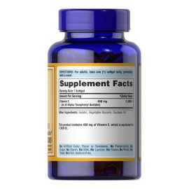 Vitamina E 1000iu 450mg X 100 Softgel Usa