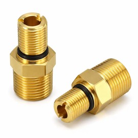 TUAIC 7106686 Water Outlet Fitting Replacement for Simpson Pressure Washer Pumps, M22 Male to 3/8" Male Adapter, 2 Pack