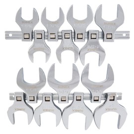 SUNEX TOOLS 9721 1/2" Drive Fractional Jumbo Straight Crowfoot Wrench Set, 14-Piece
