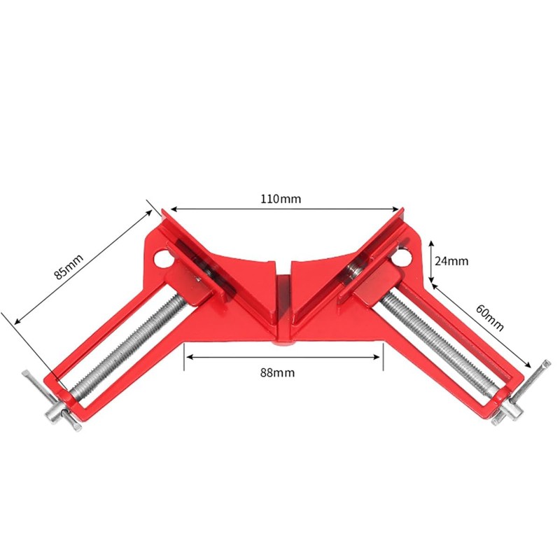 ZONADA 4PCS 90 Degree Right Angle Corner Clamp 75mm for