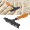 Carpet Grooming Rake, Carpet Rake Handheld Cleaning Small Ergonomic Handle