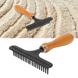 Carpet Grooming Rake, Carpet Rake Handheld Cleaning Small Ergonomic Handle for Salon