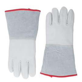 Guantes Anticongelantes para Manipulación de Hielo Seco Nitrógeno Líquido, Guantes de Trabajo de Invierno para Clima Frío, Guantes Protectores de Cuero Engrosado para Bajas