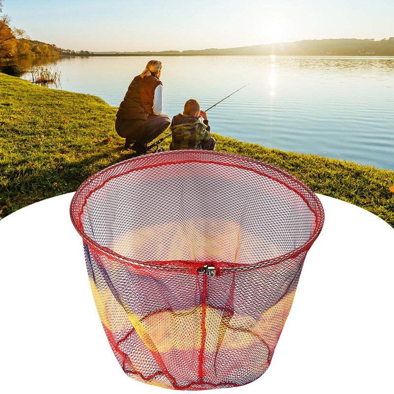 Keenso Foldable Fishing Net, 50cm Portable Opening Type Fishing Net