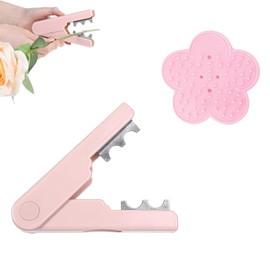 Starvway Rose Stem Leaf Thorn Stripper, 2Pcs/1Set Rose Thorn Stripper Remover Tool Leaf Stripping Tool for Gardening Flowers Pruning, Pink