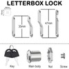 Chtaoxin Letterbox Lock, 16mm Mailbox Cabinet Cam Lock with 4