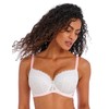 Freya Women's Offbeat Underwire Padded Half Cup, White, 30E