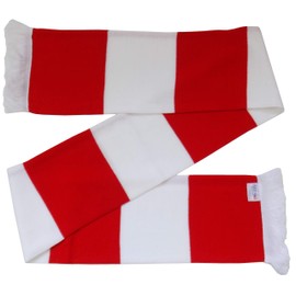 Southampton Fans Red and White Traditional Bar Scarf