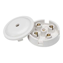 Knightsbridge SN8400 4-Terminal Junction Box, White, 5 A, 59 mm