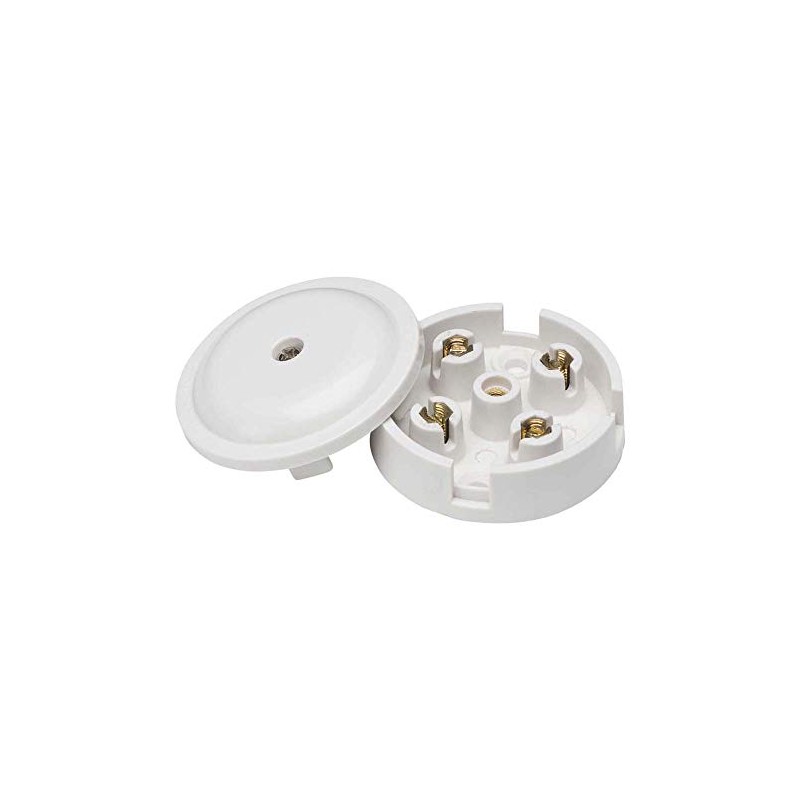 Knightsbridge SN8400 4-Terminal Junction Box, White, 5 A, 59 mm