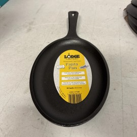 Lodge Logic LOS3 Cast Iron Oval Serving Griddle with Handle 10 x 7.5 in