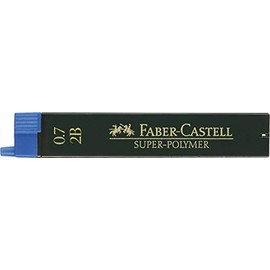 Faber Blister Pack of 12 Leads, 0.7 mm, Black 2B 0.7 mm