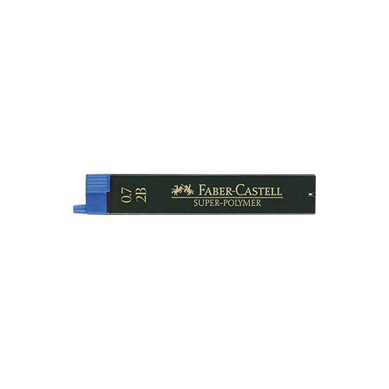 Faber Blister Pack of 12 Leads, 0.7 mm, Black 2B