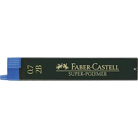 Faber Blister Pack of 12 Leads, 0.7 mm, Black 2B 0.7 mm