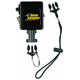 Gear Keeper RT3-7524 Retractable Instrument Tether with Stainless Steel Rotating Belt Clip, 80 lbs Breaking Strength, 24 oz Force, 32" Extension