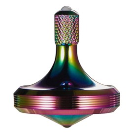 CHEETOP Precision Metal Spinning Top, Well Made Stainless Steel Spin Long Lasting Exceed 8 Mins Desktop Gyro EDC Toy, Perfect Balance Easy to Use Kill Time Efficiently (Iridescent)