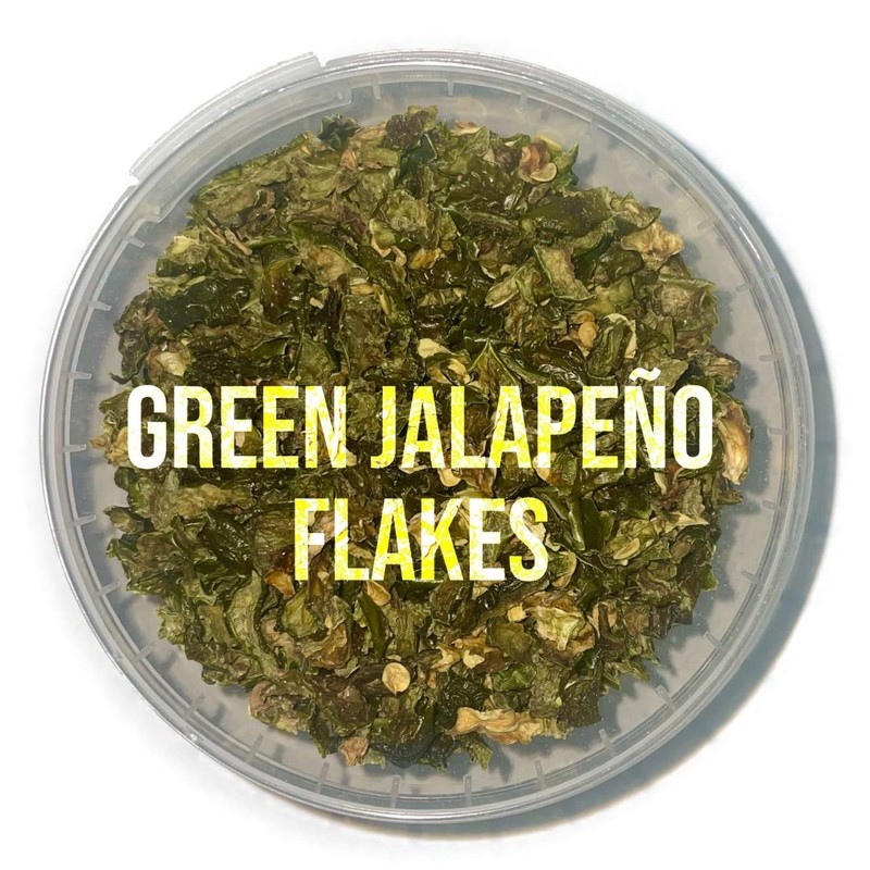 Green Jalapeno Flakes (6x6mm) - 50g