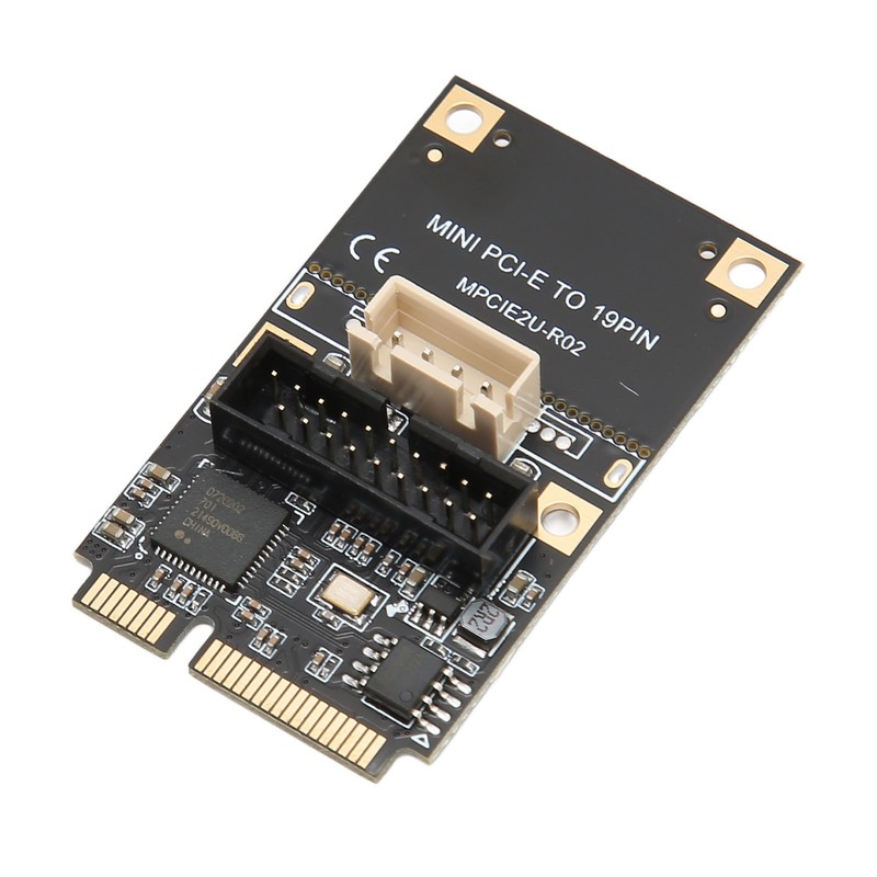 Mini PCIE to USB3.2 GEN1 Front 19Pin Expansion Card 5Gbps