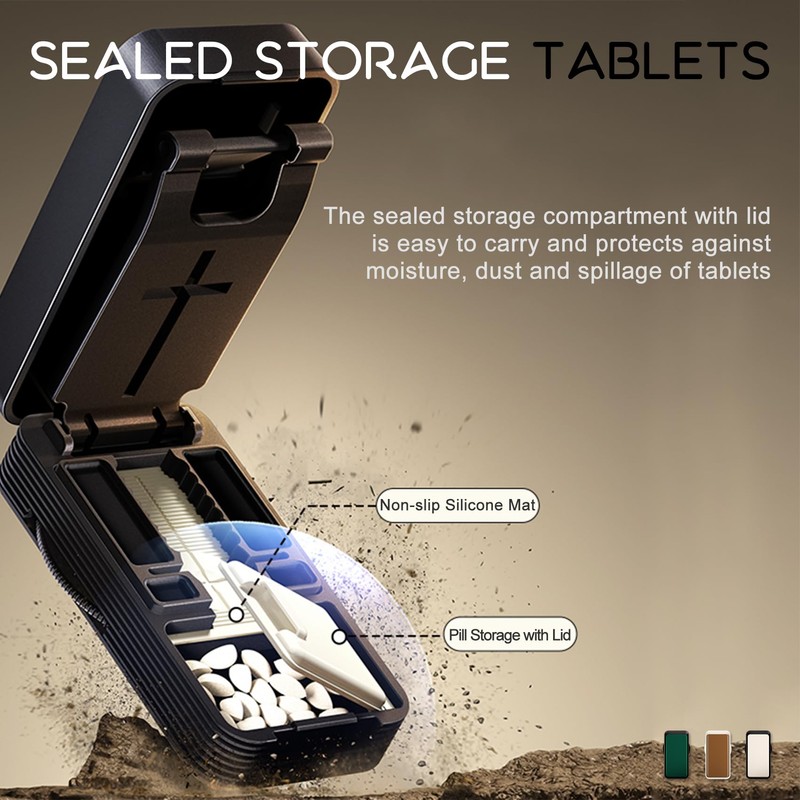 Pill Cutter - 1/4 & 1/2 Pill Splitter for Small