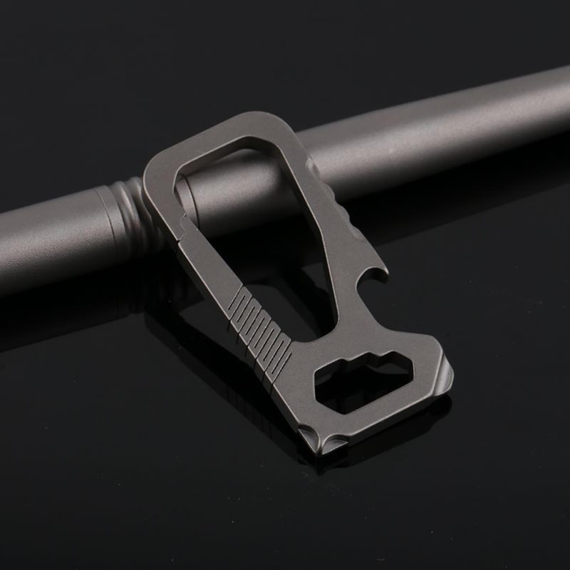 Titanium Key Chain Holder Keychain Carabiner EDC Bottle Opener Key