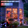 JMEXSUSS 2 Pack Red White and Blue Solar Lights, Each