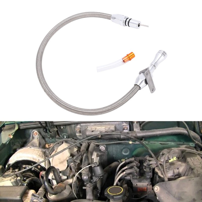 Car Dipstick, Flexible Transmission Dipstick Replacement for GM SBC BBC