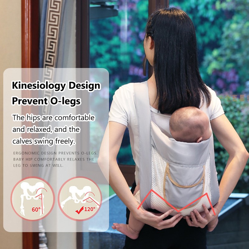 Summer Breathable Baby Carrier 3D Mesh Adjustable Baby Carrier Wrap