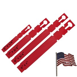 TAGKRAFTERS Red - 4 Sizes to Choose from - 500 Pcs of 7" x 3/4" - Plastic Plant Tags and Labels - Wrap Around Thermal Plastic - Nursery Garden Tree Labels | Made in The USA |