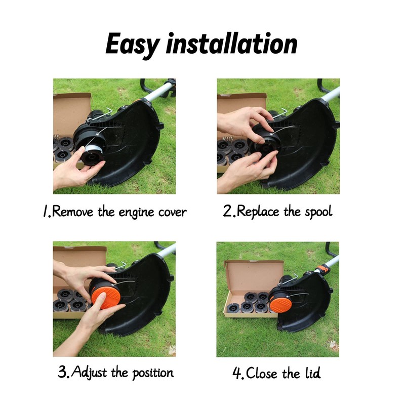 Viilich 4 pieces replacement thread spool for Einhell GE-CT 18/28