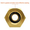 Joywayus 1/2 NPT Male to 3/8 Compression Female Thread Bushing