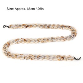 Glasses Chains Glasses Chains Acrylic Glasses Chain Simple Stylish Sunglasses Lanyard Strap Jewellery Accessories for Couple Family Friend (12 x 8 x 2 cm 1995)