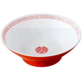 ENTEC CA-12 Chinese Bowl, New Model, White/Red, Mizusho