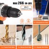 COMOWARE 16.8V Cordless Drill Set Combo Kit, 153 Pcs Tool