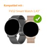 Frgnie Screen Protector Compatible with Hwagol Smartwatch 1.43 Inch (Pack