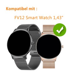 Frgnie Screen Protector Compatible with Hwagol Smartwatch 1.43 Inch (Pack of 6) HD Flexible TPU, Compatible with LIGE FV12 Smartwatch Screen Protector