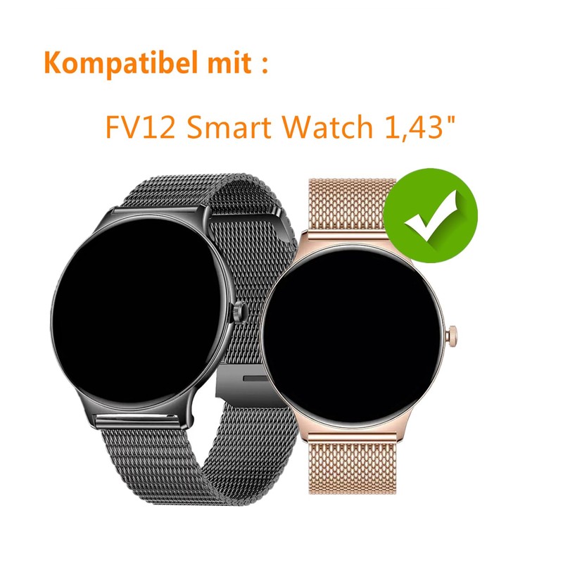 Frgnie Screen Protector Compatible with Hwagol Smartwatch 1.43 Inch (Pack
