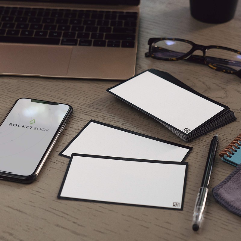 ROCKETBOOK Cloud Cards - Reusable Index Note Cards with 1