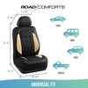 Road Comforts Car Seat Covers, Breathable Leather Seat Covers, Car