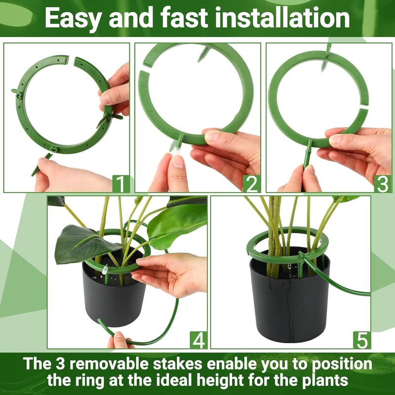 Kopinma Set of 4 Automatic Watering Plants Water Rings, Drip