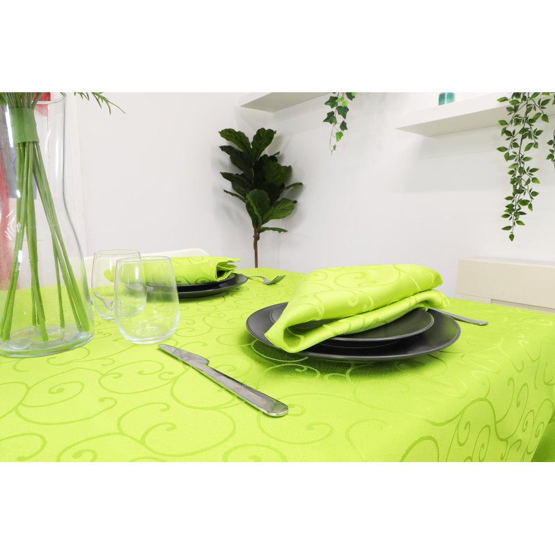 Christmas Concepts® 137cm x 183cm Damask Round Tablecloth - Home