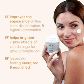 Vitamin C Moisturizer Cream for Face and Eye Area - With Vitamin C, Jojoba Oil, Vitamin E. Fights the Appearance of Wrinkles, Fine Lines, and Age Spot