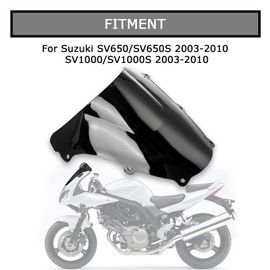 Windshield Windscreen for SV650 SV650S SV1000 SV1000S 2003-2012 Black