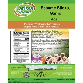 Sesame Sticks, Garlic (4 oz, ZIN: 525711)