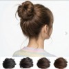 IFNA ponytail wig band, abundant low bun partial wig, dark brown, 1 piece / IFNA 똥머리 가발 밴드 풍성한 로우번 부분가발, 진갈색, 1개