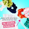 Scunci "The Original" Velvet Scrunchie Hair Ties & Pony Holders,
