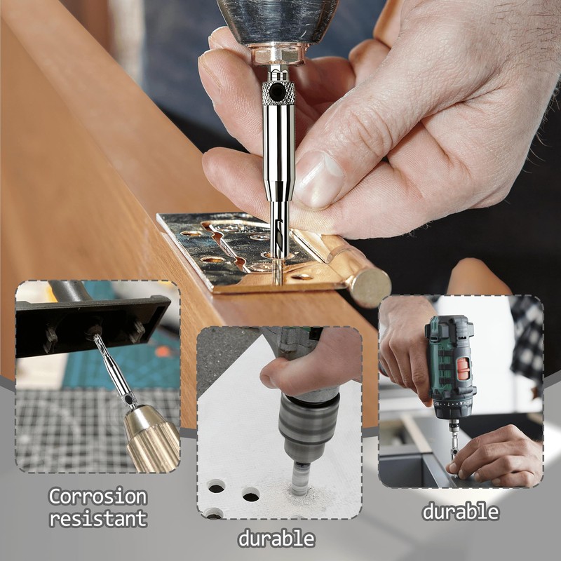 Vierone 4Pcs Self-Centering Drill Bit Set for Wood - 140mm,