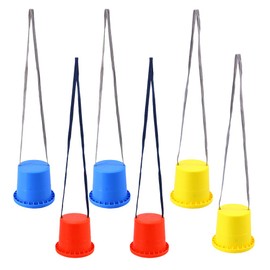 Toyvian 3 Pairs Bucket stilts walking cups for children kids stepper toy walking stilts