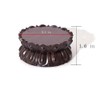 GOLDY&WENDY Oriental Home Decor Display Stand Round Wooden Lotus Shaped