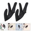 SAFIGLE 2Pcs Heat Resistant Hair Styling Gloves Three Finger Design