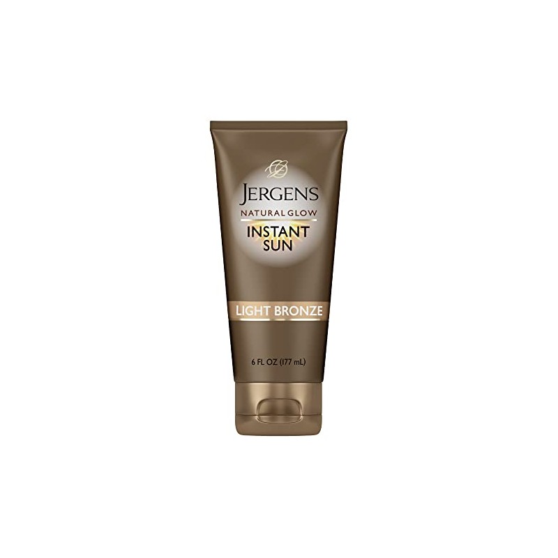 Jergens Natural Glow Instant Sun Sunless Tanning Moisturizer + Bronzer,